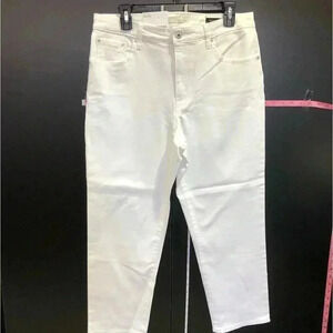 Ella Moss High Rise Slim Straight Ankle Jeans, White - Size  12/31